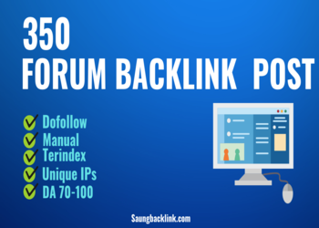 350 Backlink Forum Posting