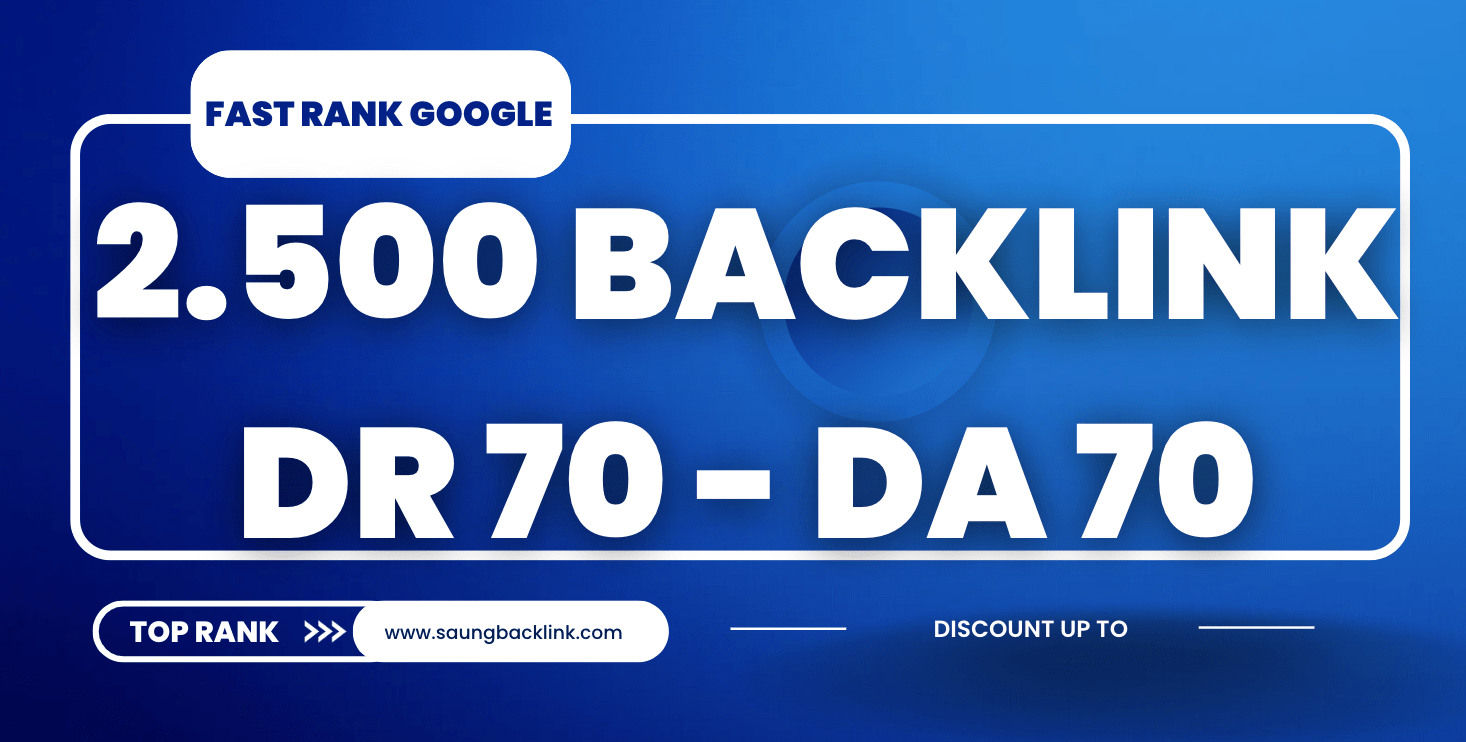 2.500 Backlink PBN DR 70